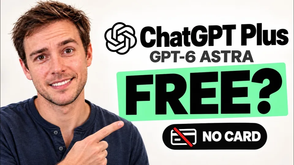 How to Get ChatGPT Plus for FREE?! GPT-6 Astra, NO Credit Card (2026)